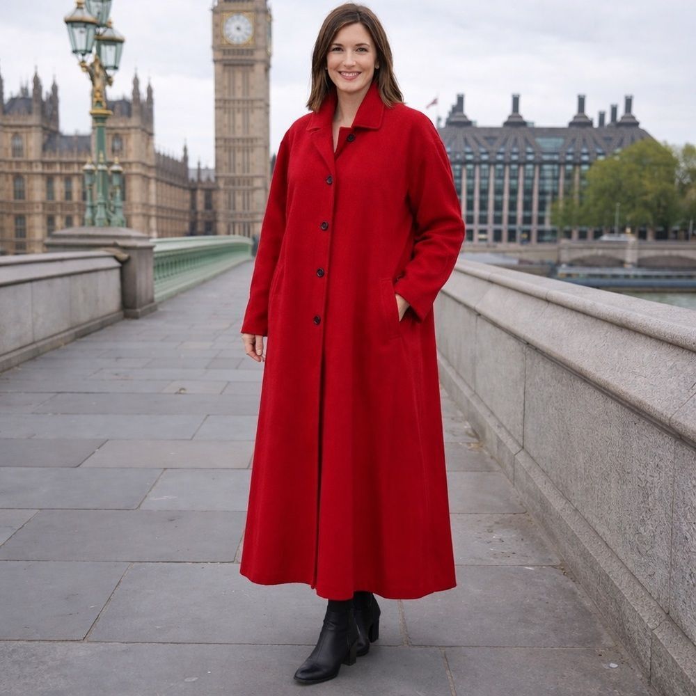 London Fog Oversized Maxi Length Trench Coat